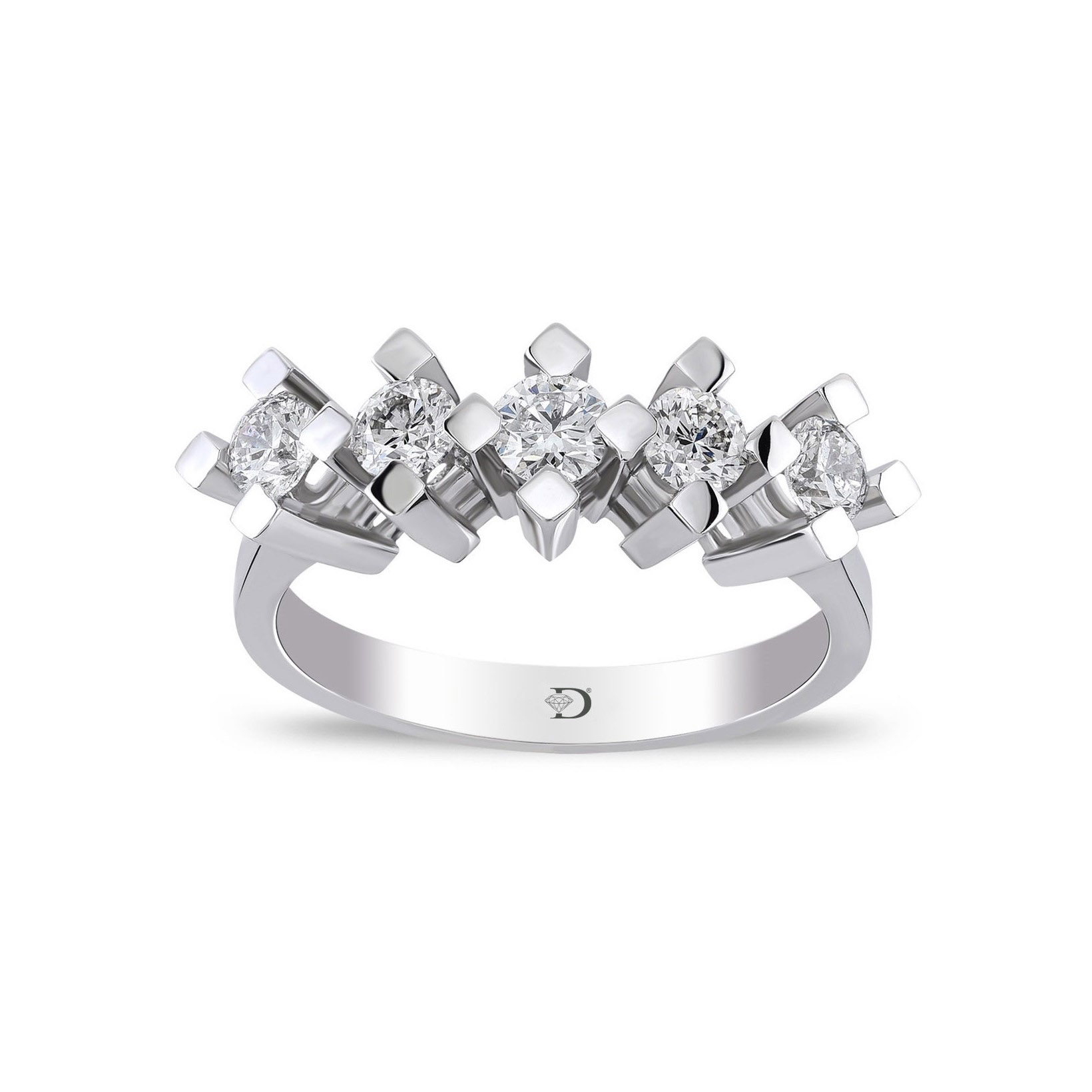 I-YP50002-0008.jpg 2,00 Karat Pırlanta 5 Taş Yüzük - Görsel 1