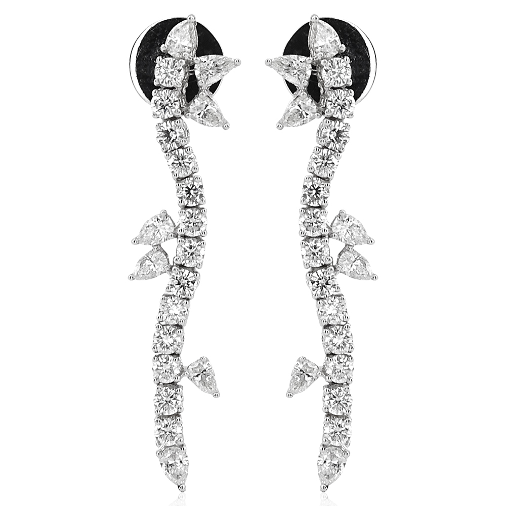 KPF0017-0001.jpg 4,16 Karat Pırlanta Tasarım Küpe - Görsel 1