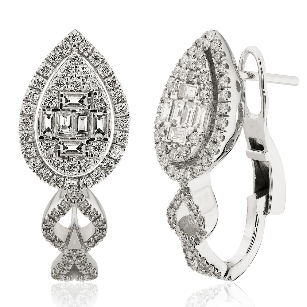 KPF0143-0004.jpg 1,26 Karat Pırlanta Baget Küpe - Görsel 1