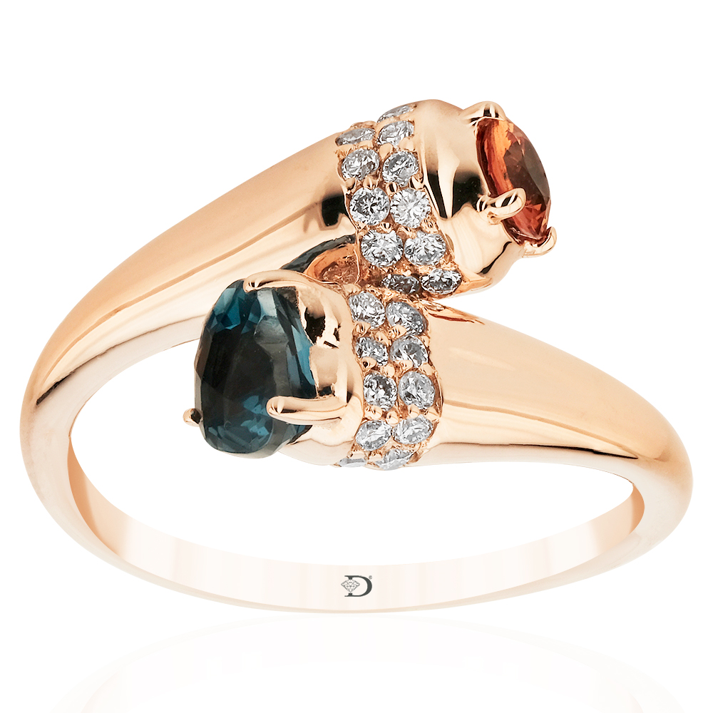 YPR0017-0001.jpg 1,05 Karat Pırlanta Renkli Yüzük - Görsel 1